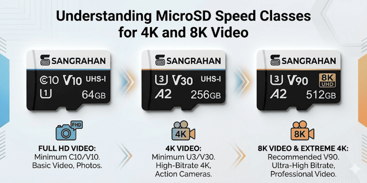 Understanding microSD Speed Classes for 4K and 8K Video